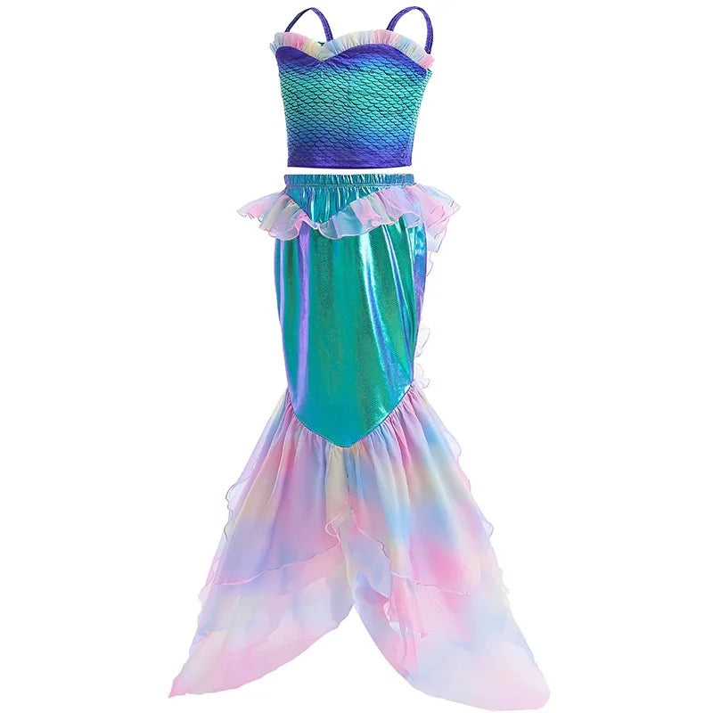 Little Mermaid Tail Skirt Set